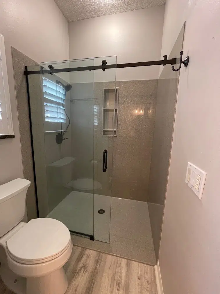 Onyx curbless-style shower